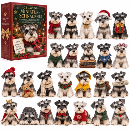 🐶 24 Days of Miniature Schnauzers – Unwrap a Little Happiness Daily 🎅