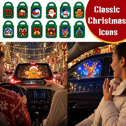 🎄 Merry Ride Christmas Car Projector Light – 5D Festive Projection Effect