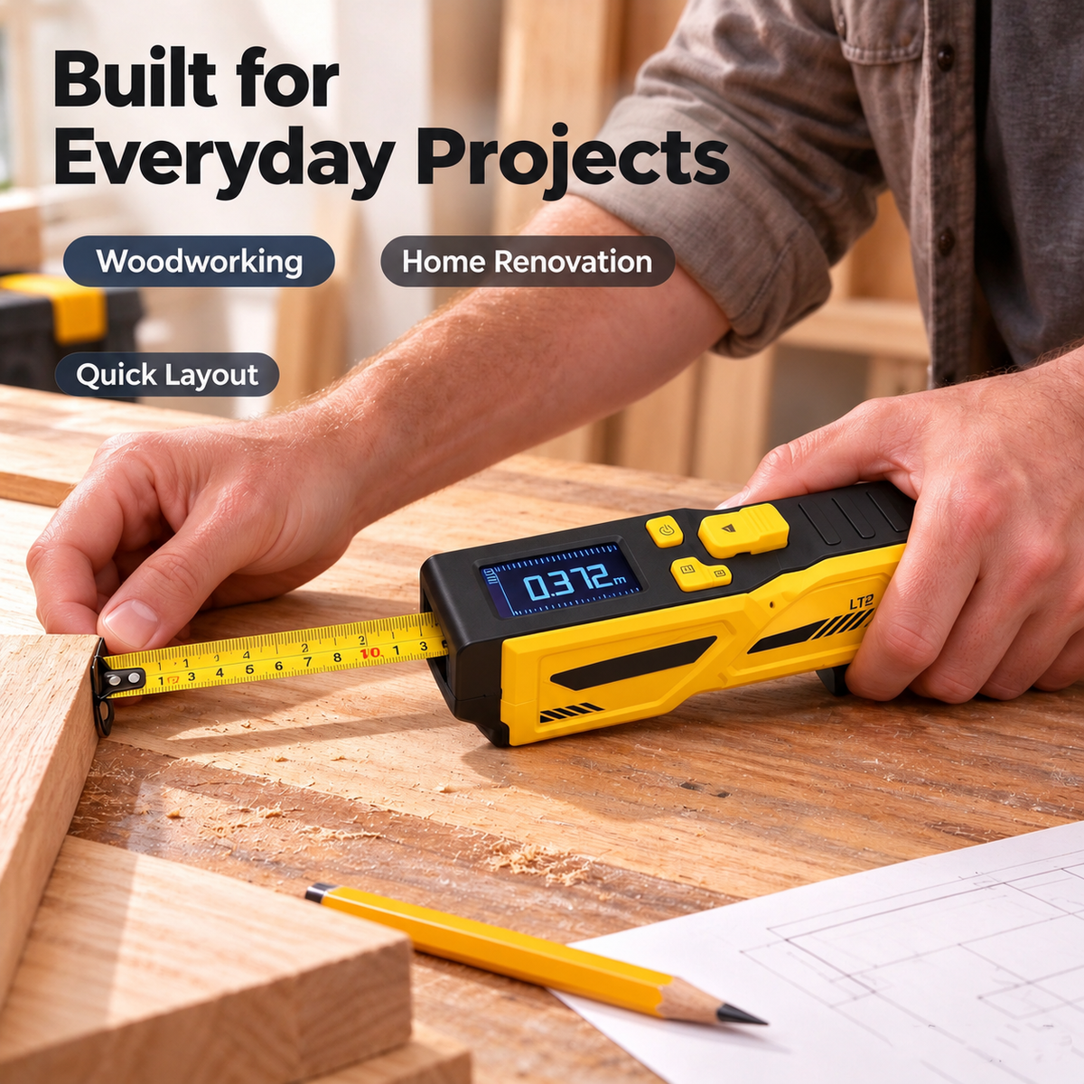 ⏳ Last day to save 49% –🎁Digital Tape Measure / Laser Tape Measure