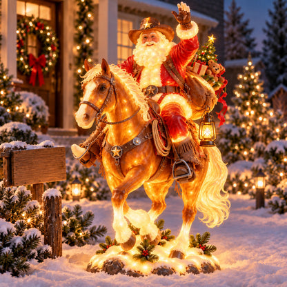 🔥 Last Day 50% OFF – 🤠 Cowboy Santa Rides Into Christmas 🎅✨