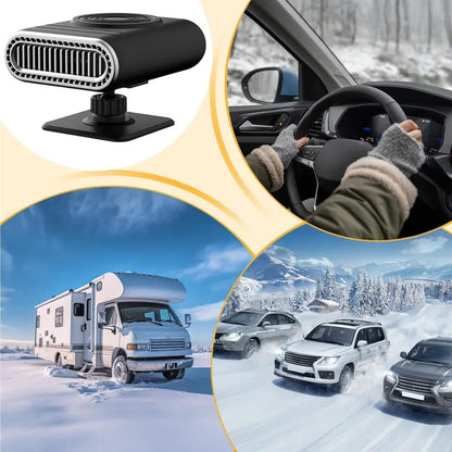 🚗12V Portable Car Heater - 🔥12v Power, Adjustable Defogging Windshield Demister ❄️
