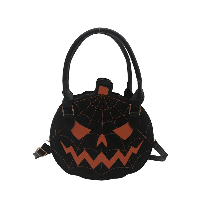 🎃 Spooky Jack-O'-Lantern Pumpkin Crossbody Bag