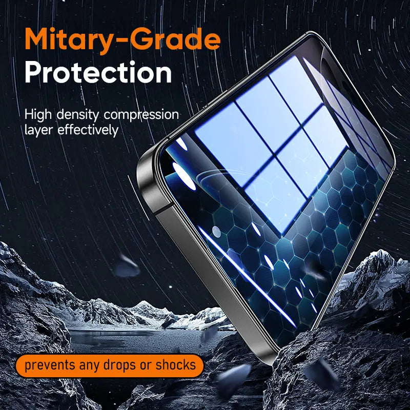 MAGIC JOHN Screen Protector 2 Pack for iPhone, Samsung, and Google–Clear & Privacy Protection, Fingerprint Resistant, Dust-Free, Bubble-Free Design