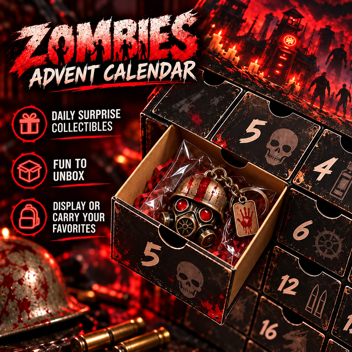 🎃 50% OFF Zombie Countdown Advent Calendar for Halloween