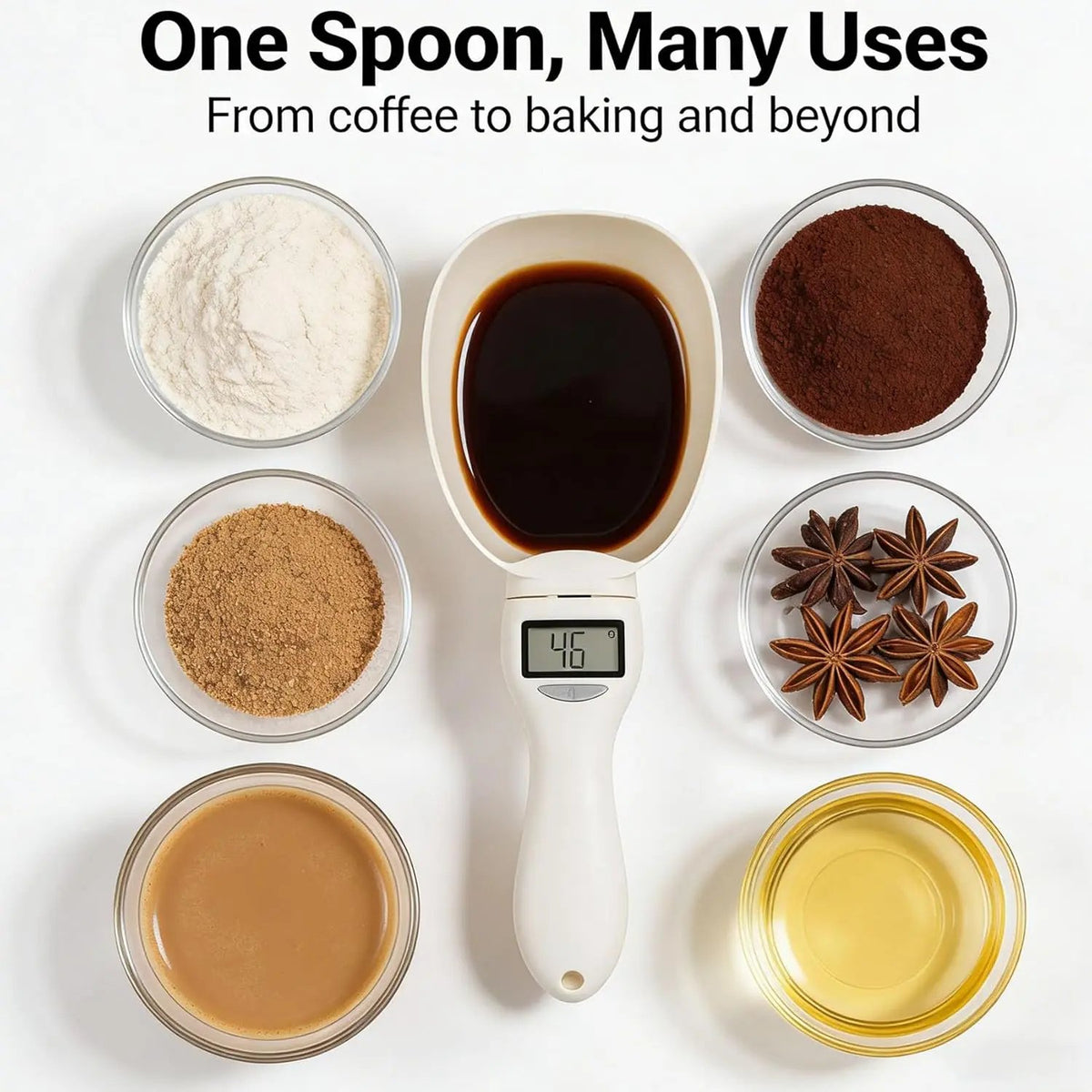 🥄 Digital Measuring Spoon Scale | Precise Weighing for Cooking & Baking