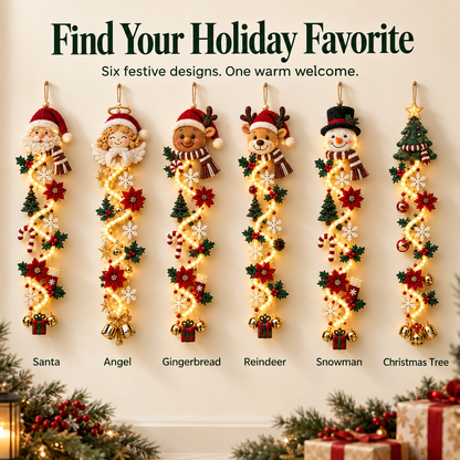 🎄 Glowing Christmas Door Hanger