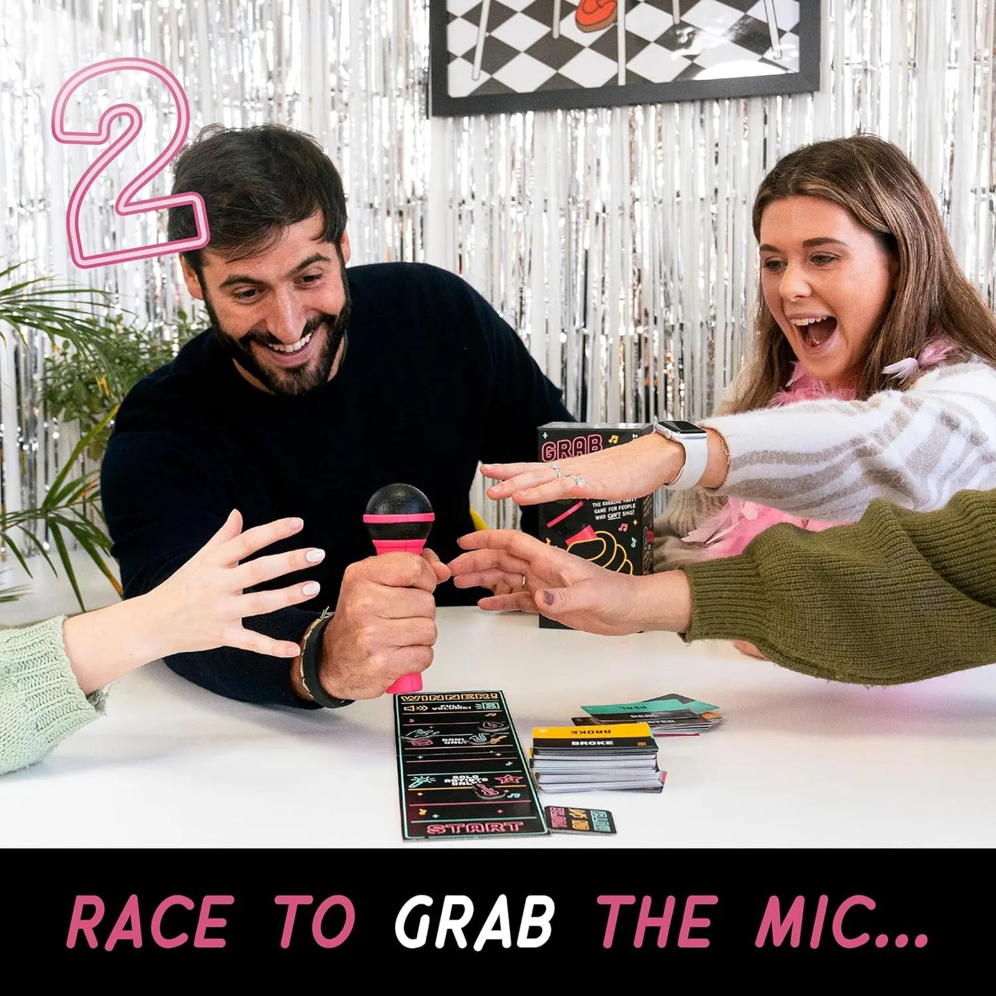 Grab The Mic Karaoke Game for Non-Singers