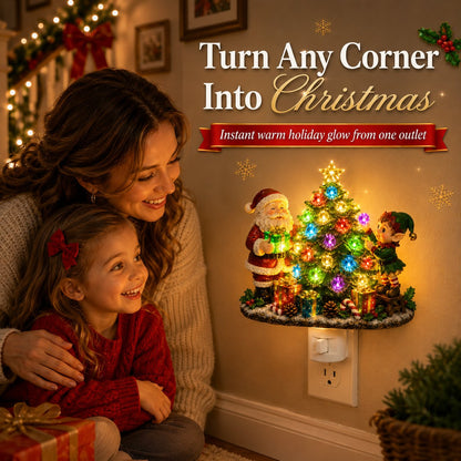🎄 Jeweled Christmas Tree Plug-In Night Light