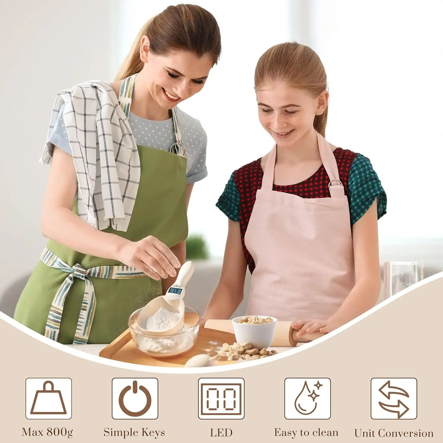 🥄 Digital Measuring Spoon Scale | Precise Weighing for Cooking & Baking