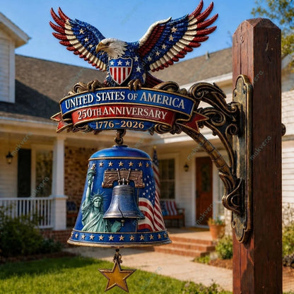 USA 250th Anniversary Patriotic Wall Bell | ✨ 50% OFF