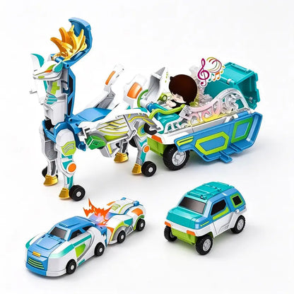 🚗 Transforming Dragon Racing Car – Magnetic 2-in-1 Action Toy 🐉🔥