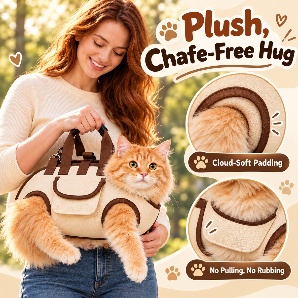 ⏰50% OFF – 😽Portable Breathable Pet Carrier Sling & Backpack 🐾🐶