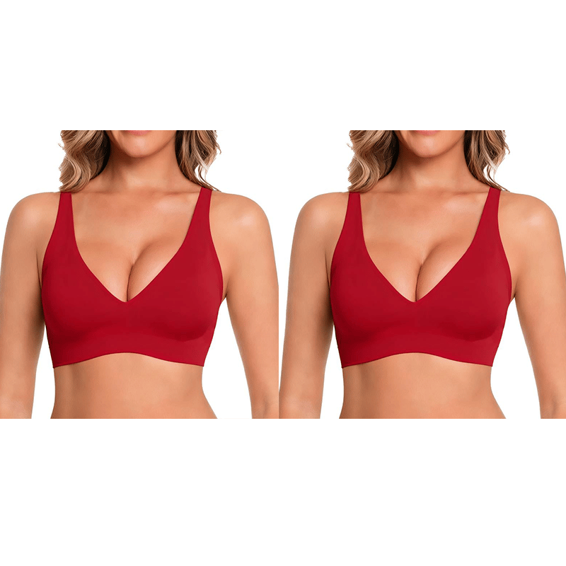 🎁Last Day Buy 1 Get 1 Free🔥Super Firming Wire-Free Push Up V-Neck Bra