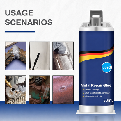 🔧 Heavy-Duty AB Metal Repair Glue – Fill Cracks, Holes & Damaged Metal