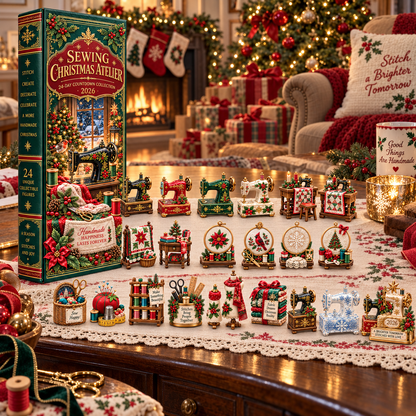 🩷Sewing Christmas Atelier 2026 – 24-Day Countdown Collection with 24 Unique Sewing & Quilting Miniatures