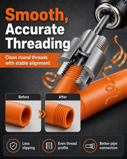 2-in-1 PPR Pipe Threading Tool | 1/2 & 3/4 in