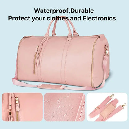 ⚡2-in-1 Convertible Garment Duffle Bag
