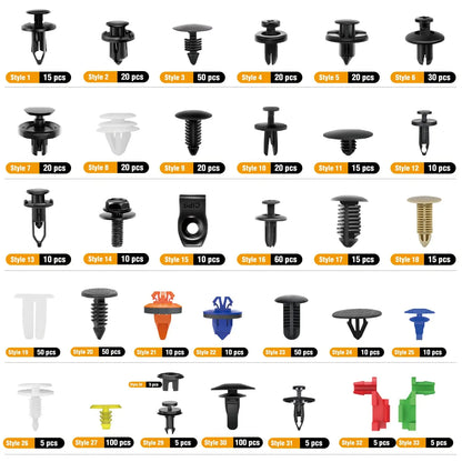 🔧🚗725-Piece Automotive Clip and Fastener Assortment Kit