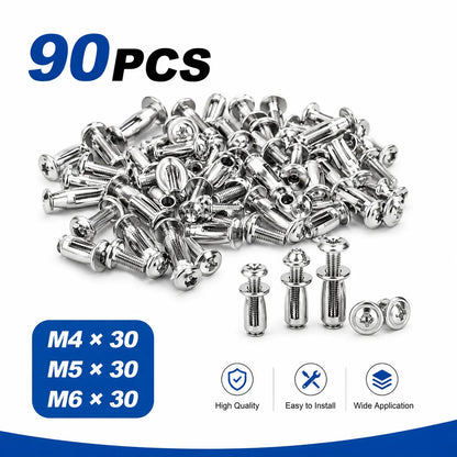 🔩 Heavy-Duty Expansion Rivet Nuts – M4/M5/M6