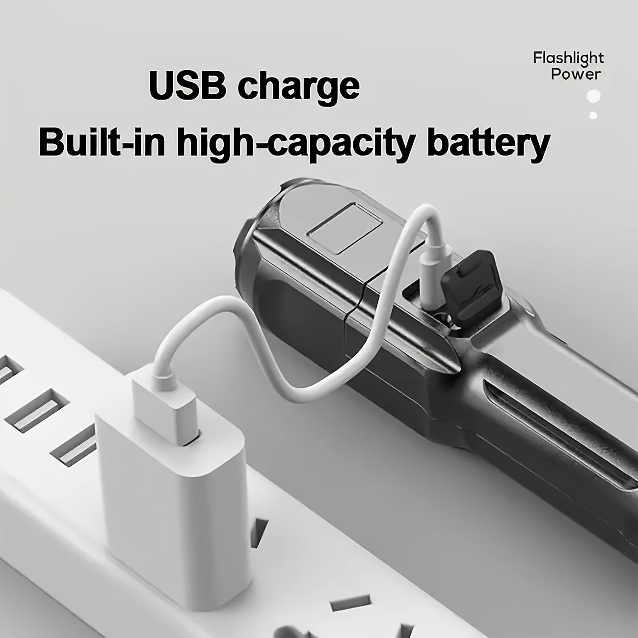 Portable High-power Flashlight, 1000M+ Ultra-long-distance Lighting