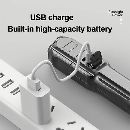 Portable High-power Flashlight, 1000M+ Ultra-long-distance Lighting