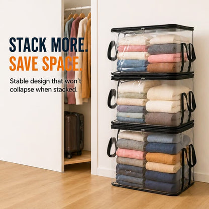 🧺Large Clear Storage Box✨ Keep Your Home Organized