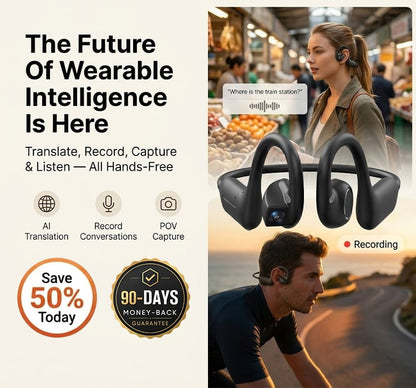 AI Smart Vision Translation Earbuds