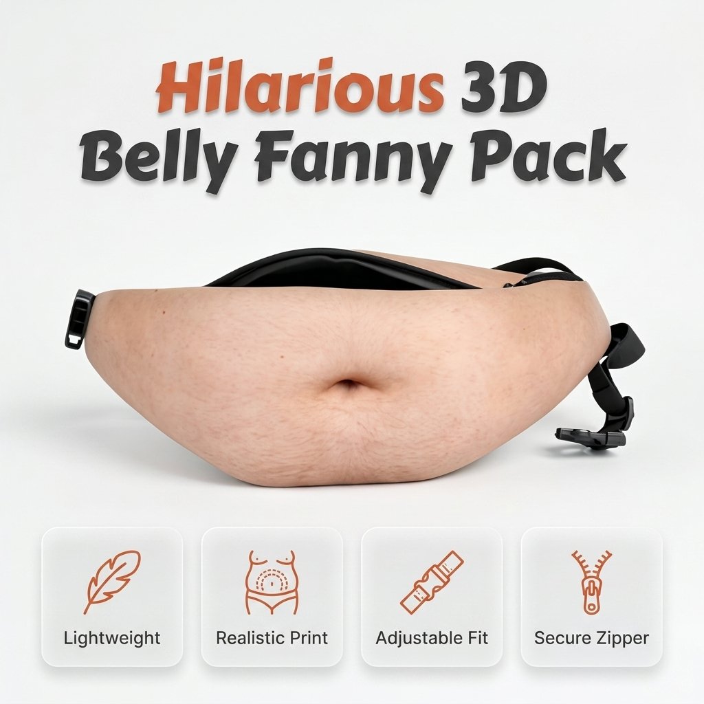 Dad Bag Beer Belly Fanny Pack | Funny 3D Waist Pack
