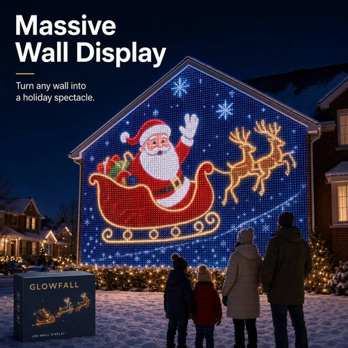 🎅🏠Christmas LED House Net & Smart Outdoor Wall Curtain Light✨