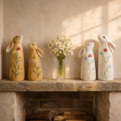 🔥Easter Hot Sale 49% OFF -Hand-Painted Spring Bunny Figurines