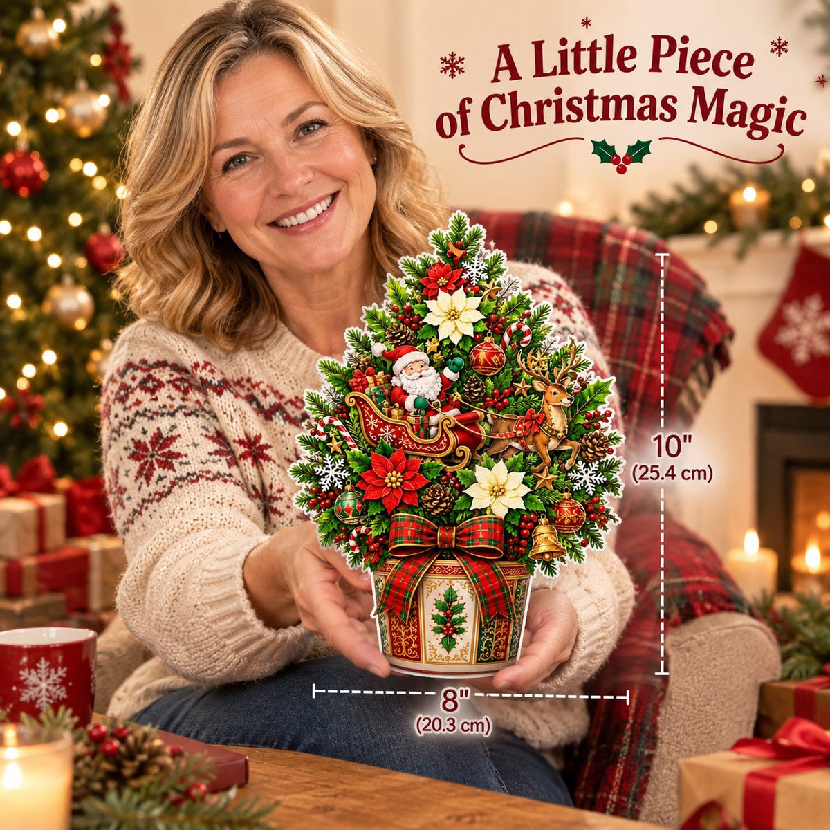 🔥 Pop-Up 3D Christmas Tree Card ✨ Turns Into Freestanding Festive Table Decor🔥