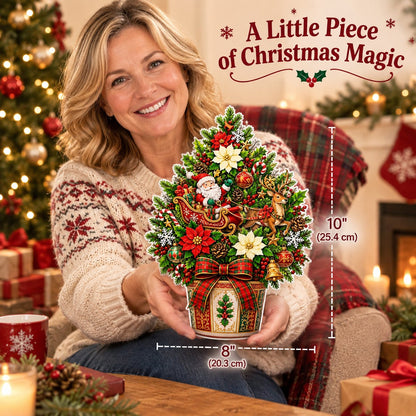 🔥 Pop-Up 3D Christmas Tree Card ✨ Turns Into Freestanding Festive Table Decor🔥
