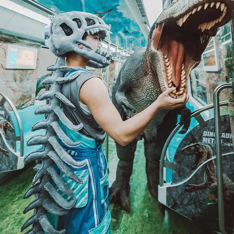 🔥🎁New arrival 50% OFF💥Realistic Dinosaur Skeleton Costume Set