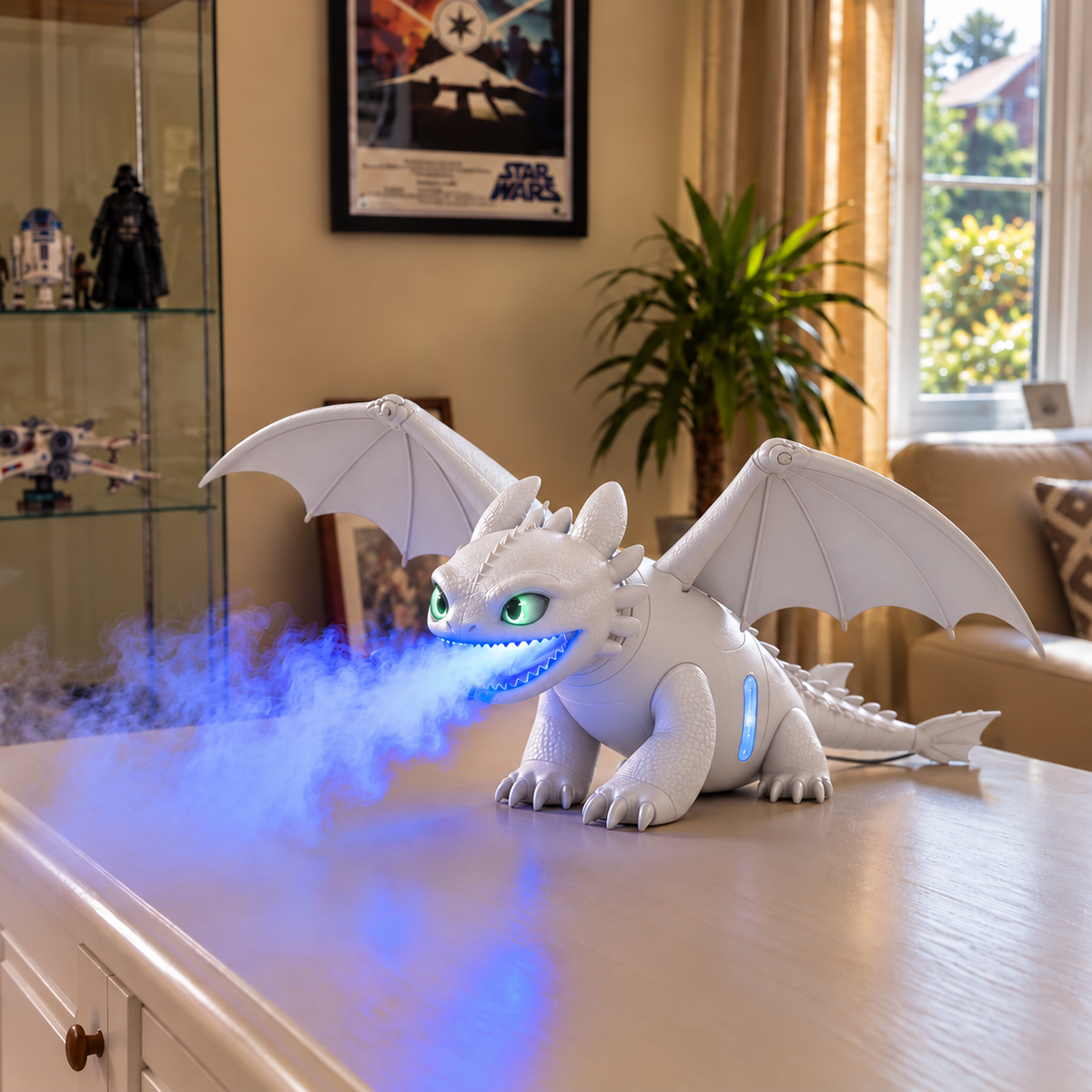🐉 Black Dragon Mist Humidifier – Glowing Dragon Breath Humidifier & Fantasy Desk Decor ✨💨