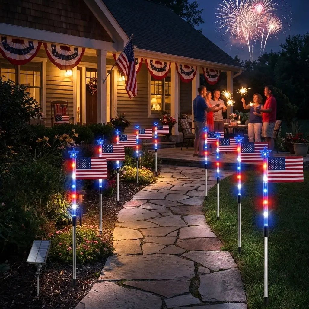 🏆Flash Sale-49% OFF⚡ 50K+ SOLD! 3 x 6 Ft LED Patriotic Bunting Banner for America’s 250th