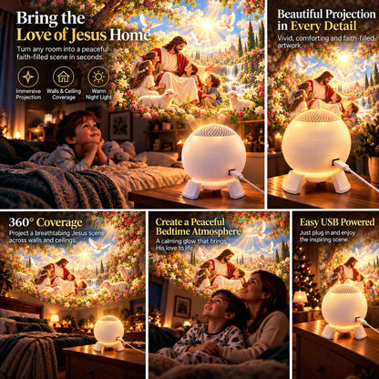 ✨ Last Day – 50% OFF!✨ Jesus Loves the Little Children 5D Projection Light✝️