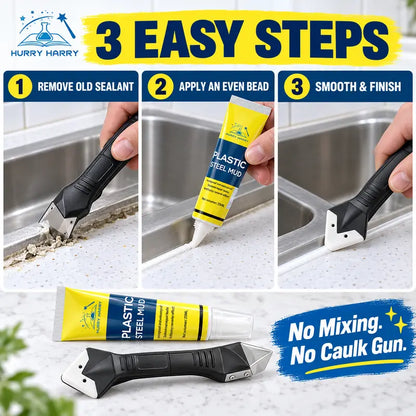 🛠️ Waterproof Plastic Steel Putty – Easy Gap & Crack Sealant