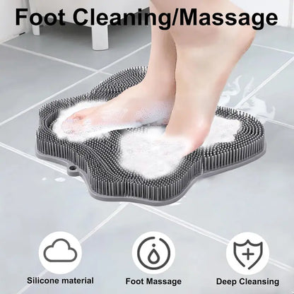 Silicone Shower Foot Scrubber Mat 🚿