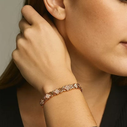 🔥LIVELYDAYIN® Rose Gold Floral Jewelry Bracelet