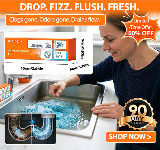 🛁Powerful Pipe Declogging & Cleaning Tablets