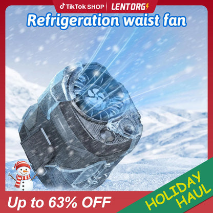 Portable Fan,Clip Fan Rechargeable ,4 Speeds Strong Airflow Small Fan Waist,Weight reduction design,for Travel Camping Outdoor Jobsite,Camping Essentials