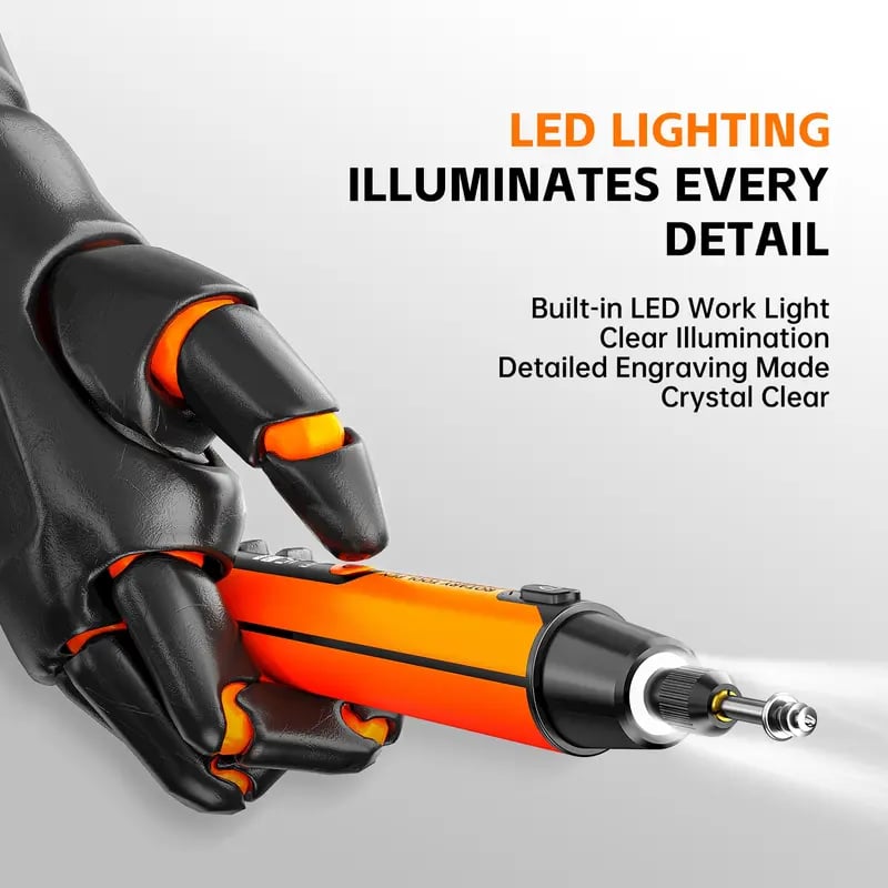 🔧 39-Piece USB-Powered Electric Rotary Tool Kit | Straight Polisher & Car Polisher & Electric Angle Grinder