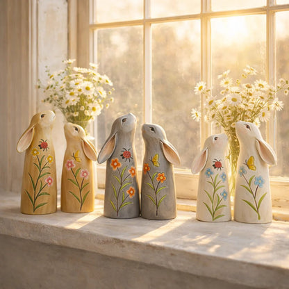 🔥Easter Hot Sale 49% OFF -Hand-Painted Spring Bunny Figurines