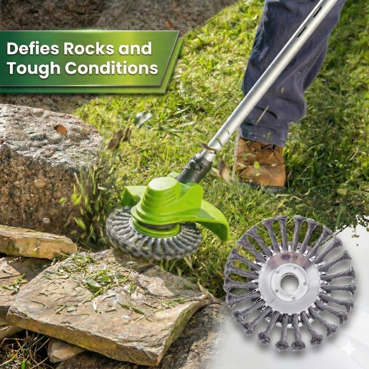 🔥LAST DAY 55% OFF 🔥 Indestructible Steel Wire Trimmer Head - Heavy Duty