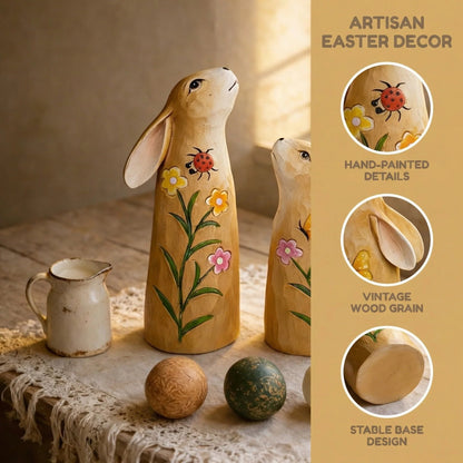 🔥Easter Hot Sale 49% OFF -Hand-Painted Spring Bunny Figurines