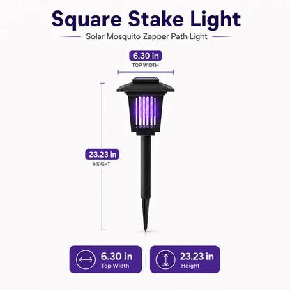 🔥Summer 50% OFF☀️ 2-in-1 Solar Bug Zapper – UV Mosquito Killer + Soft Pathway Light, Auto Dusk-to-Dawn, IP65