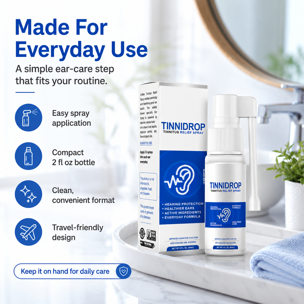 Effective Tinnitus Relief Spray-Daily Care Of The Ears