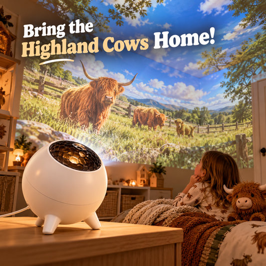 🔥Black Friday 50% OFF🎁Highland Cow Projector | Cozy Room Decor & Gift