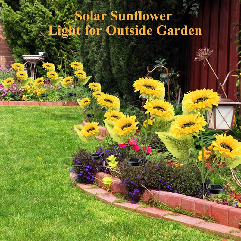 🔥Solar Sunflower Garden Lights for Yard & Patio