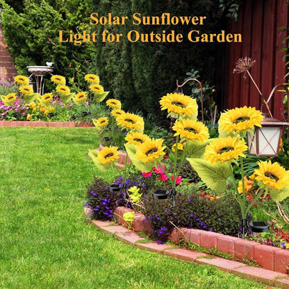 🔥Solar Sunflower Garden Lights for Yard & Patio
